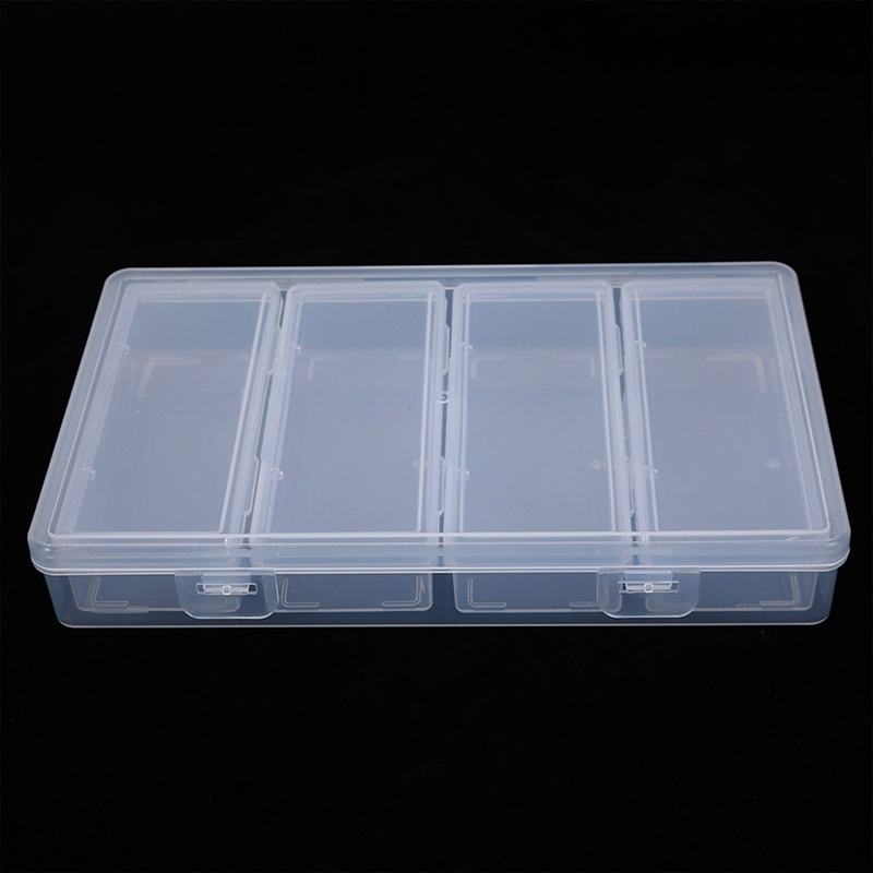 Nail Art Extension - 🛒4 Grid Independent Storage Box Transparent