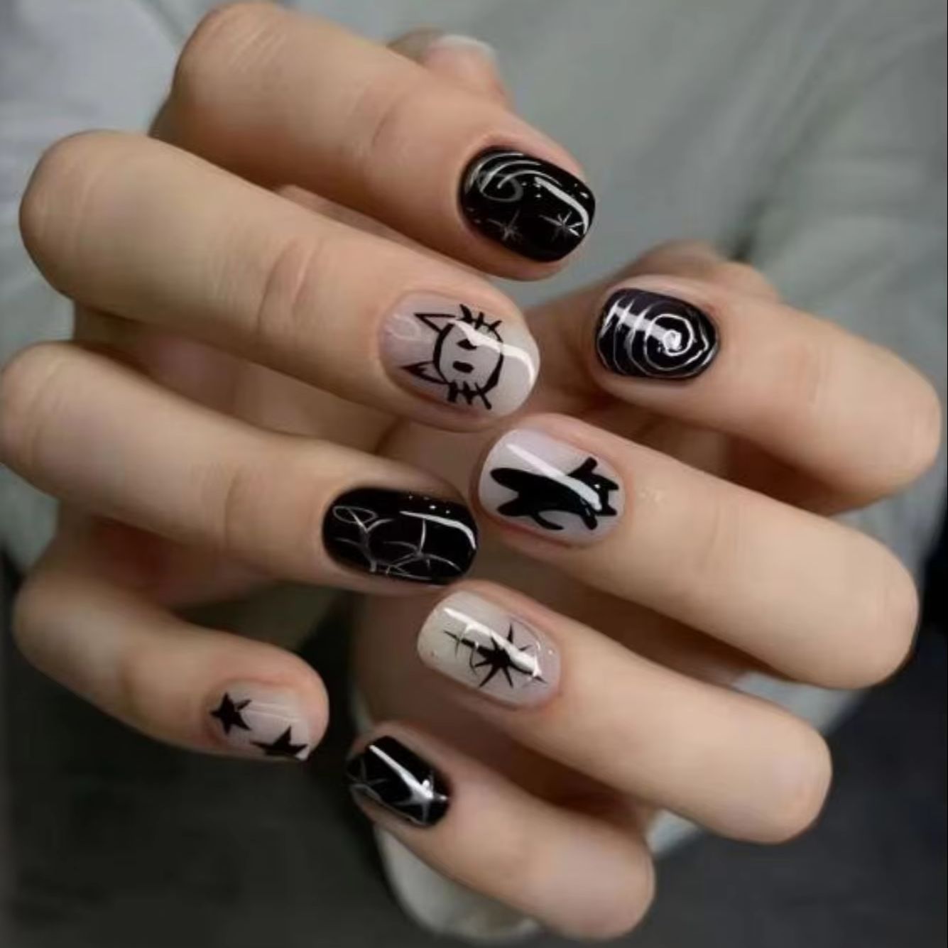 Nail Art Y2K - 24 PCS Nail Art Sweet Cool