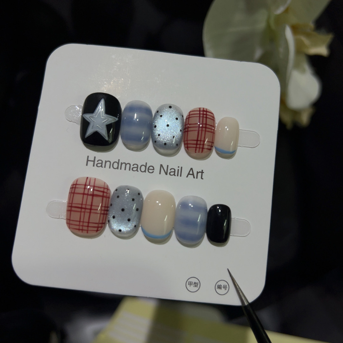 10PCS Glitter Cat Eye Short Sq – обзор и цена Nail Art Y2K