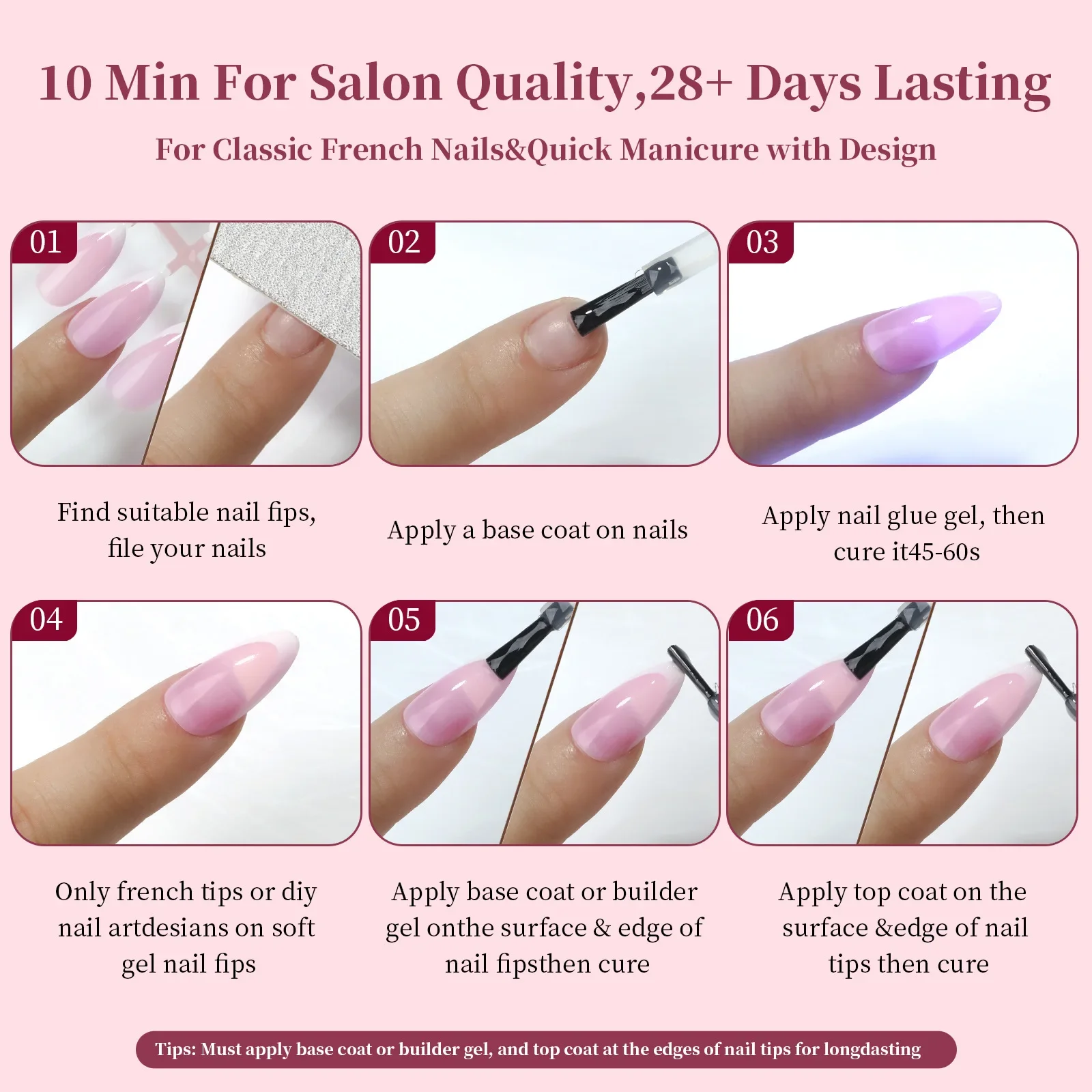150Pcs/Set French Ballet Press – обзор и цена Nail Art Extension