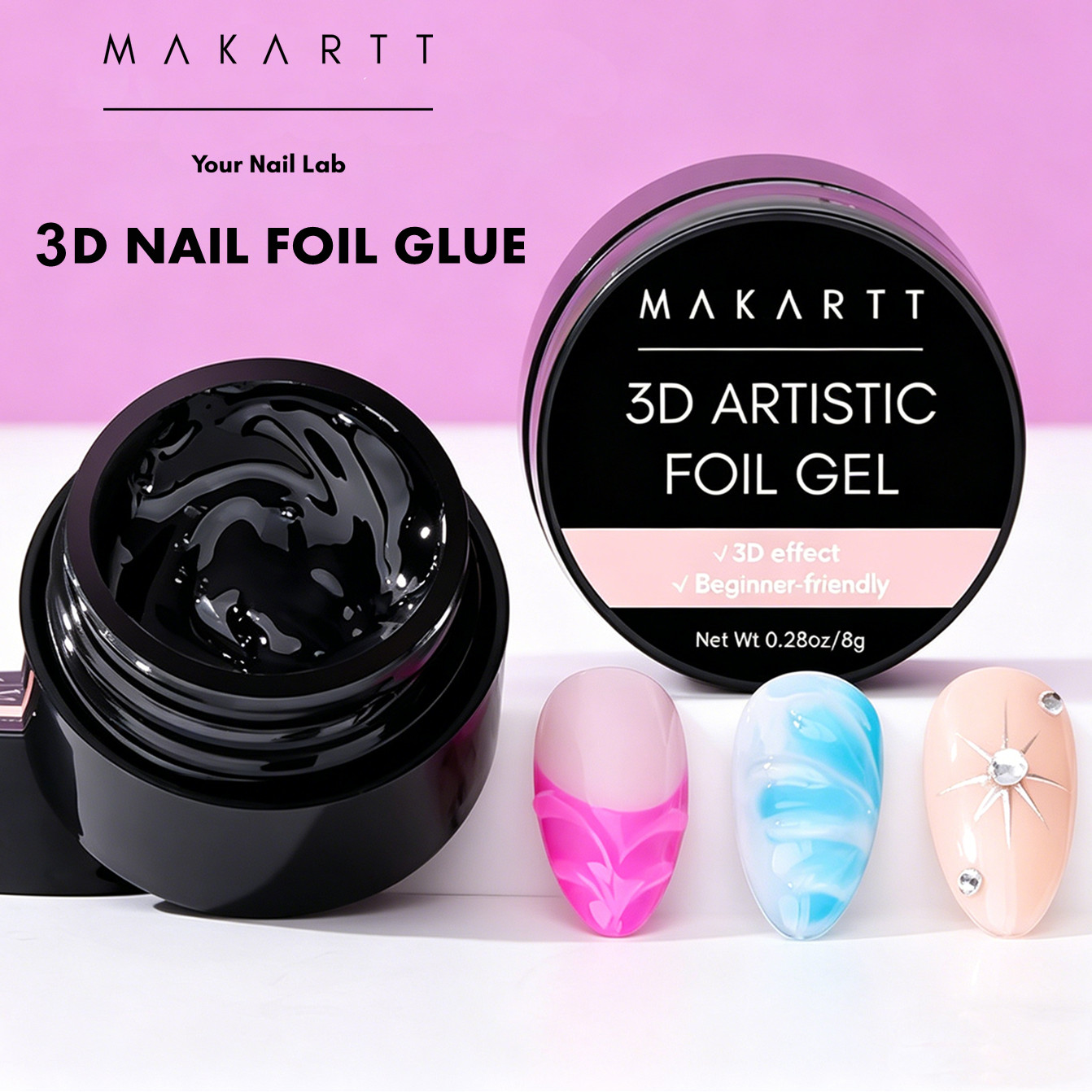 Makartt 3D Nail Gel 8ml Nail F – обзор и цена Uv Led Lamp Nail