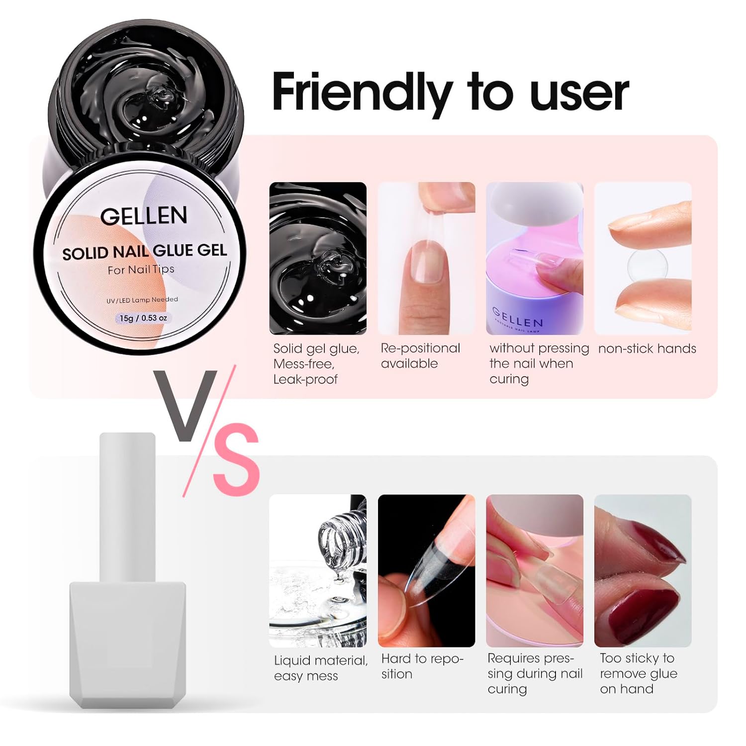 GELLEN Nail Solid Glue Builder – обзор и цена Nail Art Extension