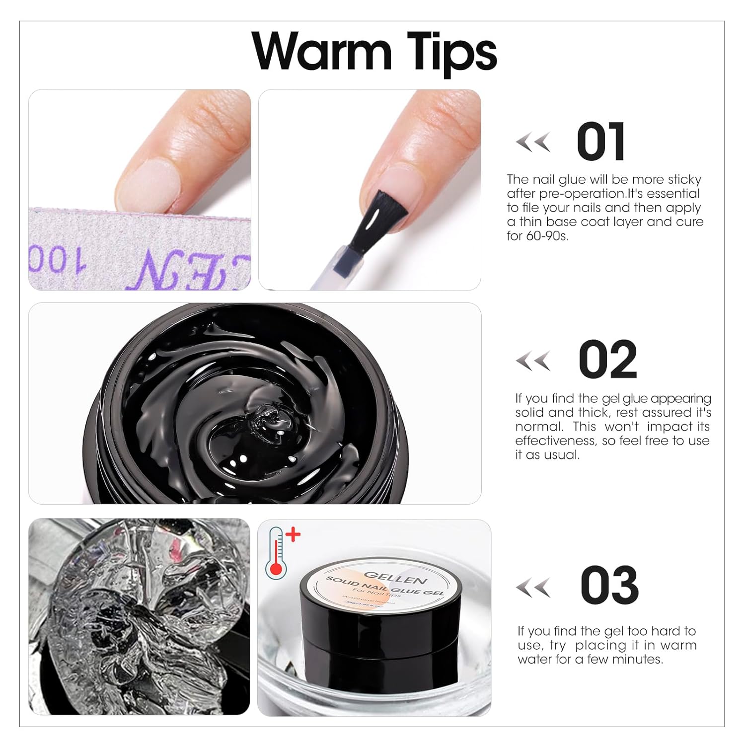 GELLEN Nail Solid Glue Builder – обзор и цена Nail Art Extension