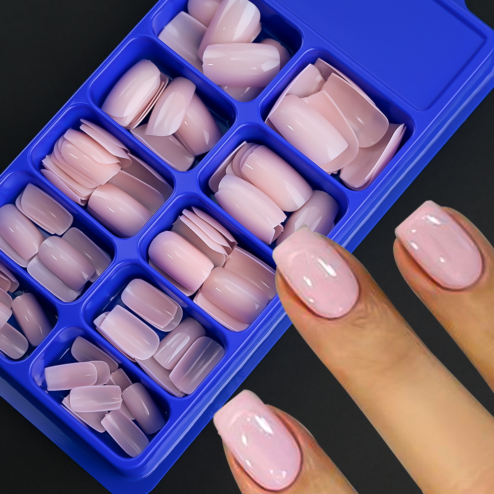 100/120pcs Pink White Press On – обзор и цена Nail Art Extension