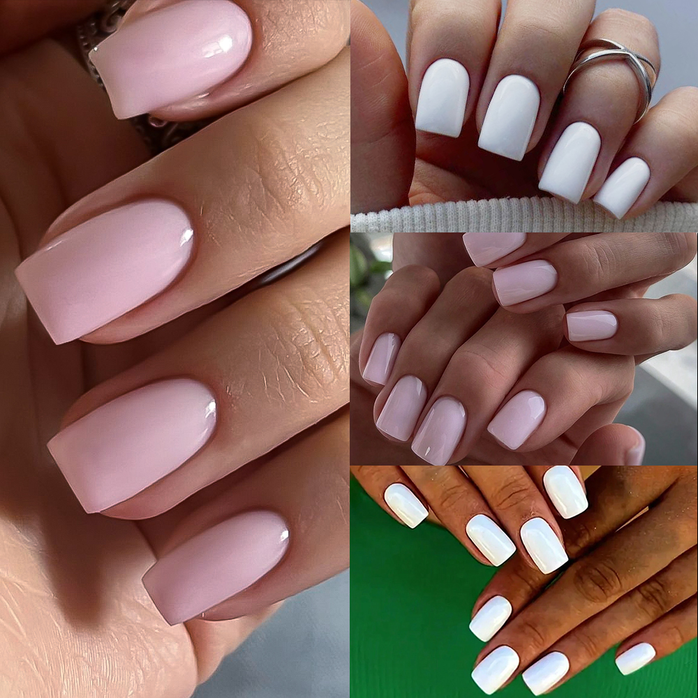 100/120pcs Pink White Press On – обзор и цена Nail Art Extension