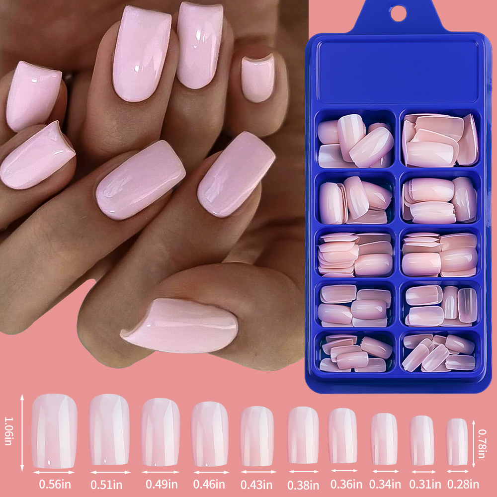 100/120pcs Pink White Press On – обзор и цена Nail Art Extension