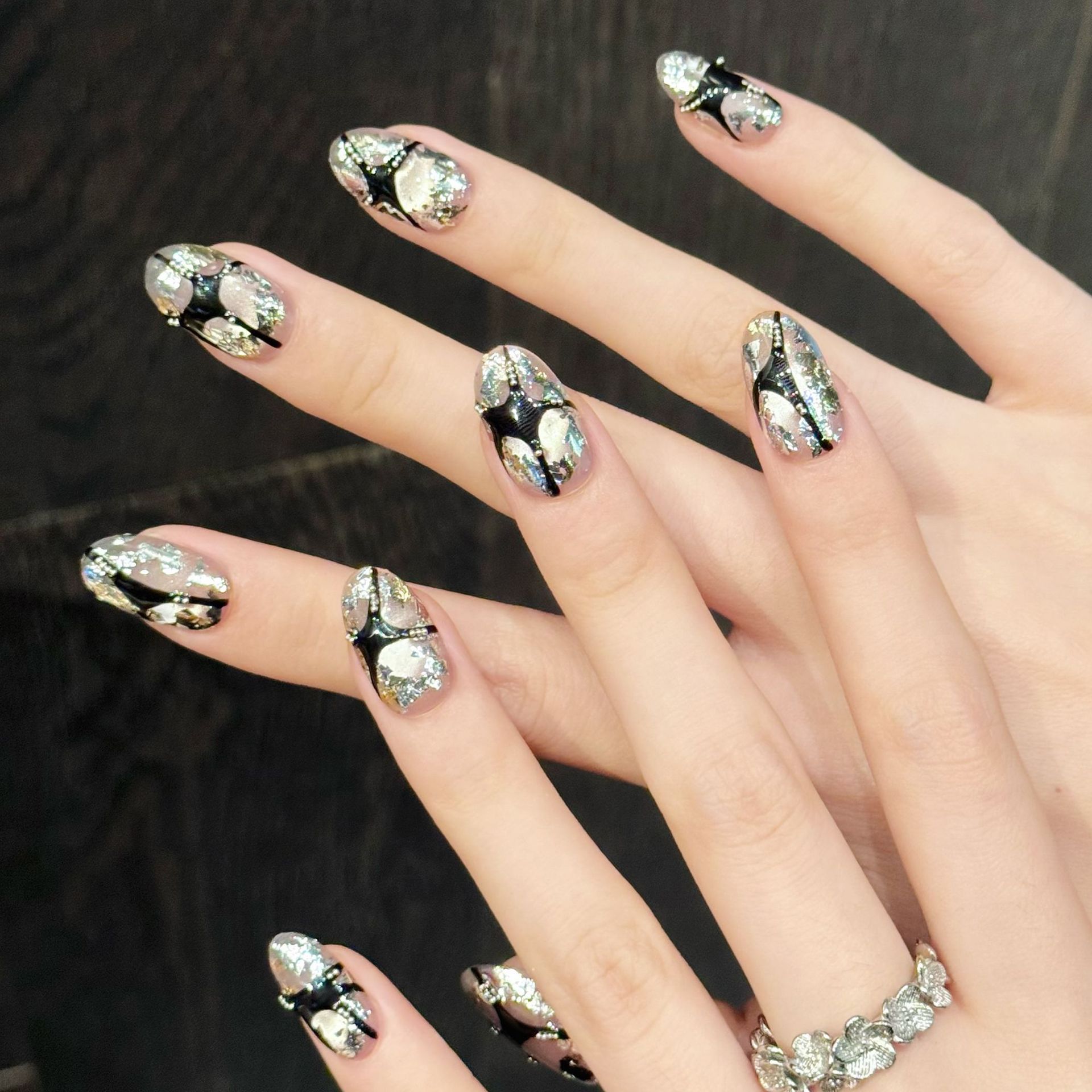 10pcs Pure Hand Pressed Short  – обзор и цена Nail Art Y2K