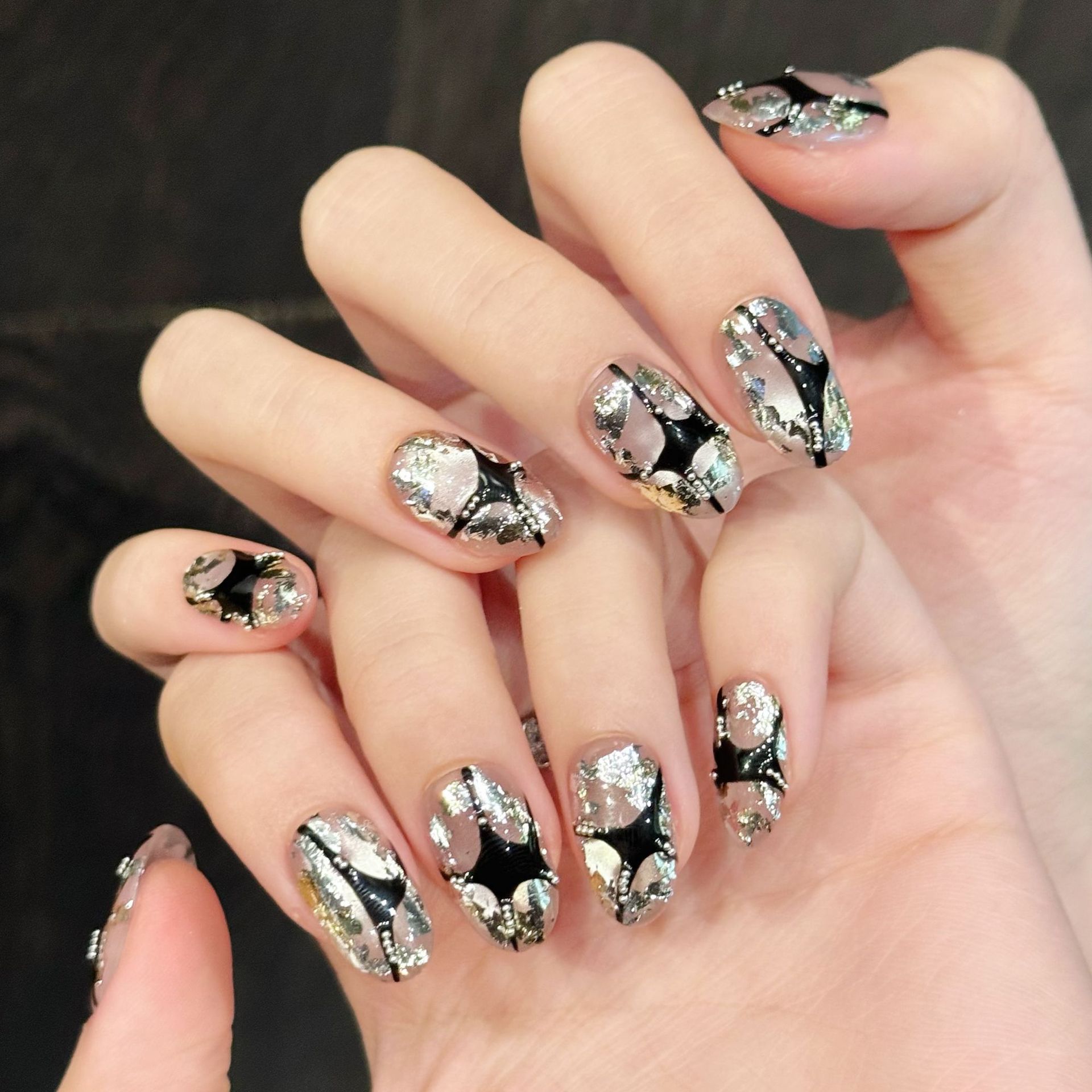 10pcs Pure Hand Pressed Short  – обзор и цена Nail Art Y2K