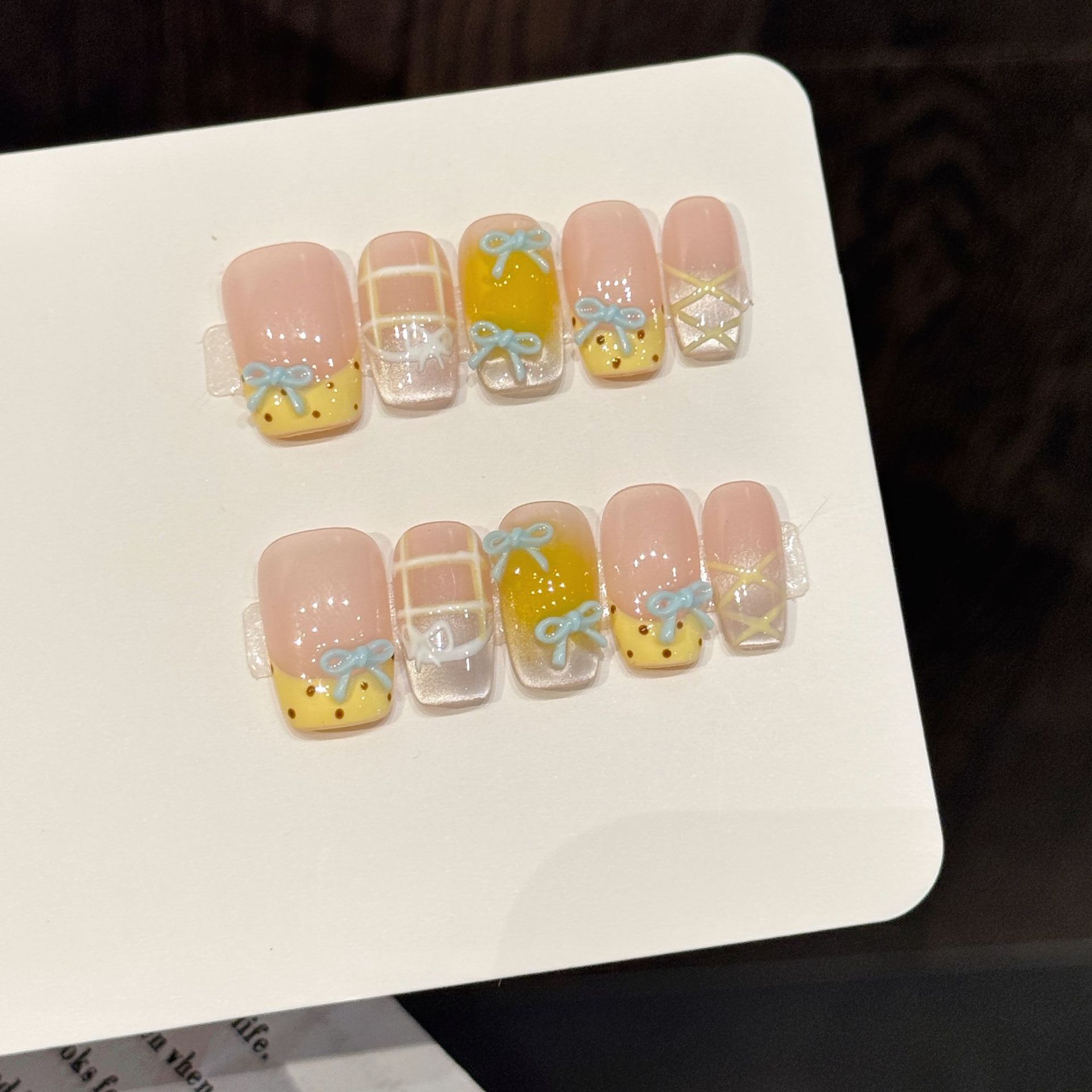 10pcs Handmade Kawaii Cute Gra – обзор и цена Nail Art Y2K