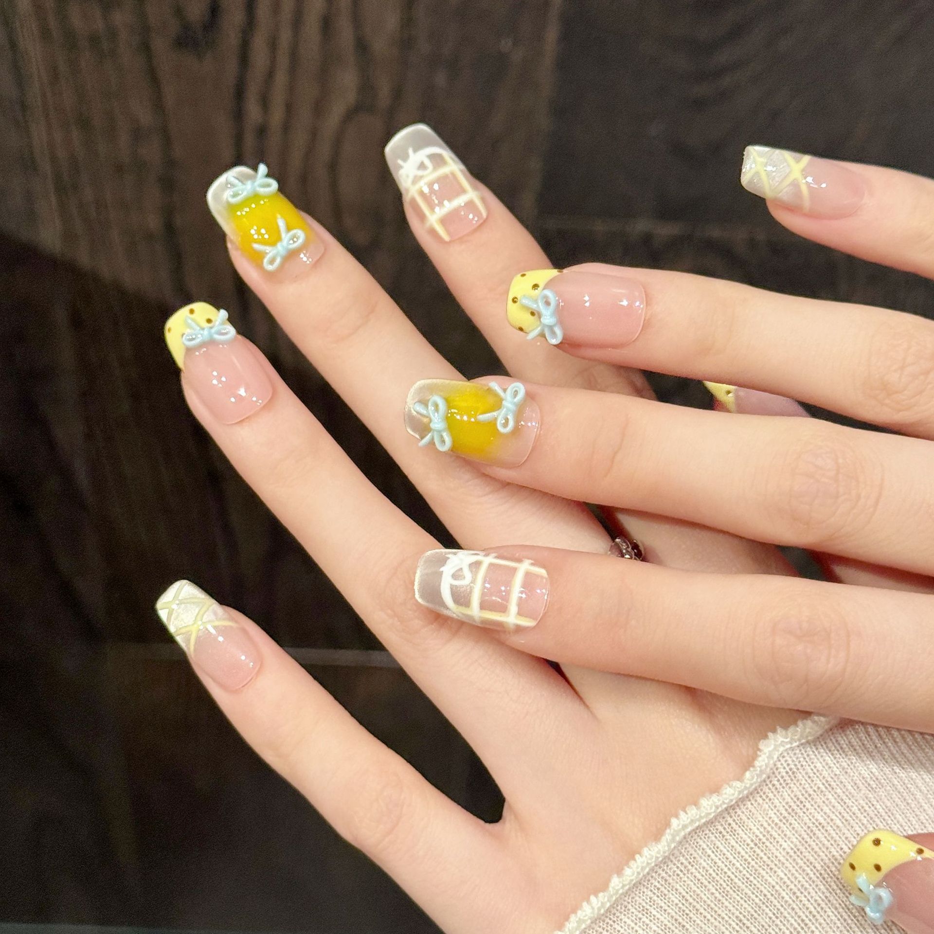 10pcs Handmade Kawaii Cute Gra – обзор и цена Nail Art Y2K