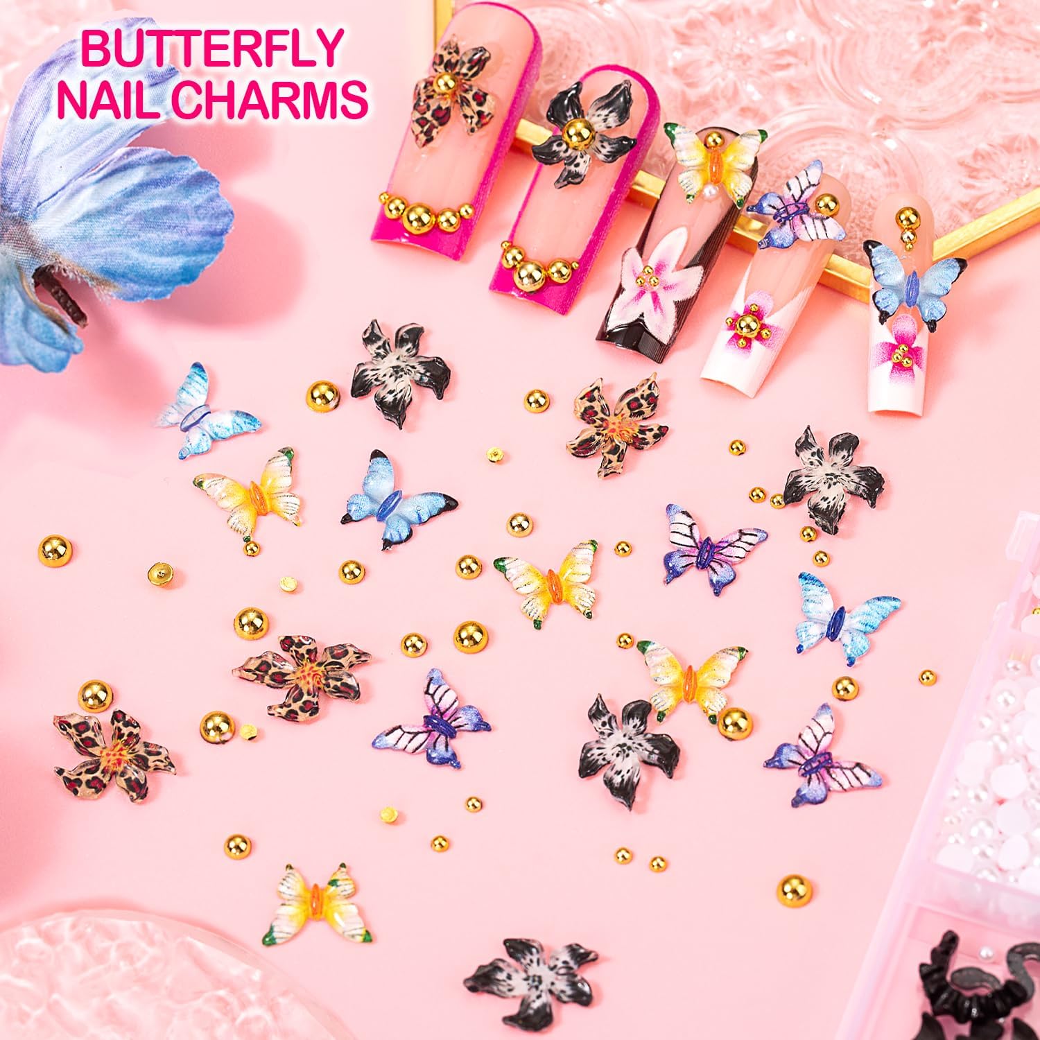 8000pcs 3D Nail Charms & Gems  – обзор и цена Nail Art Y2K