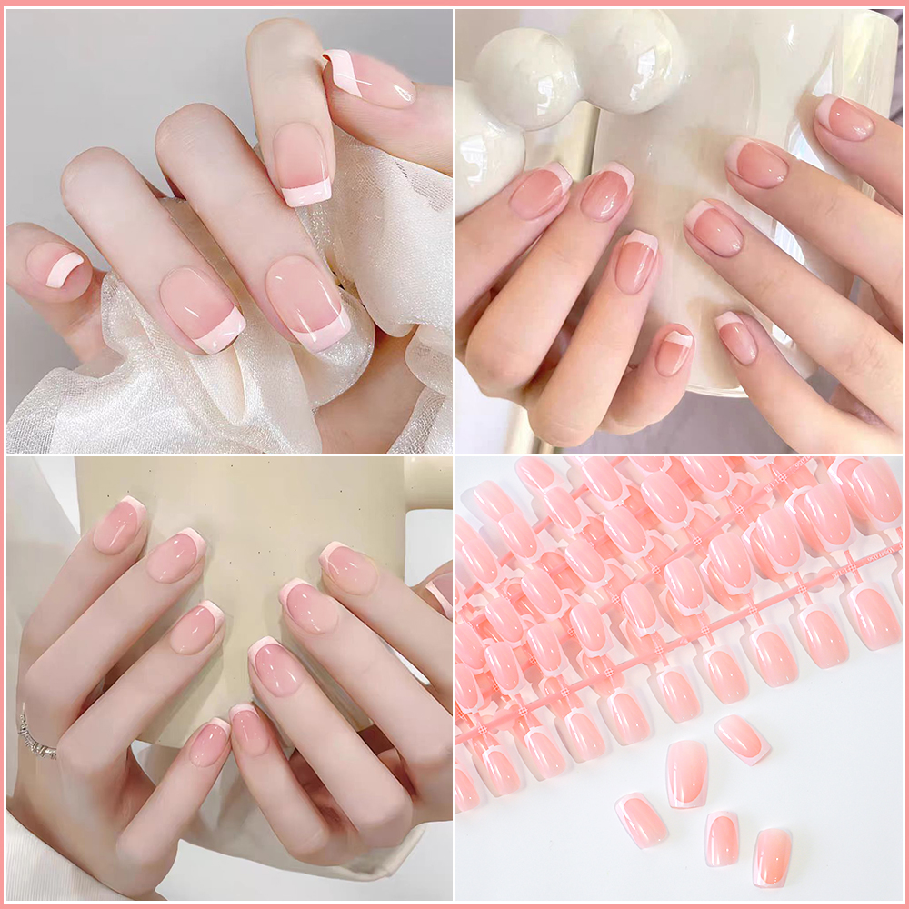 120pcs Glossy Short Square Pre – обзор и цена Nail Art Y2K