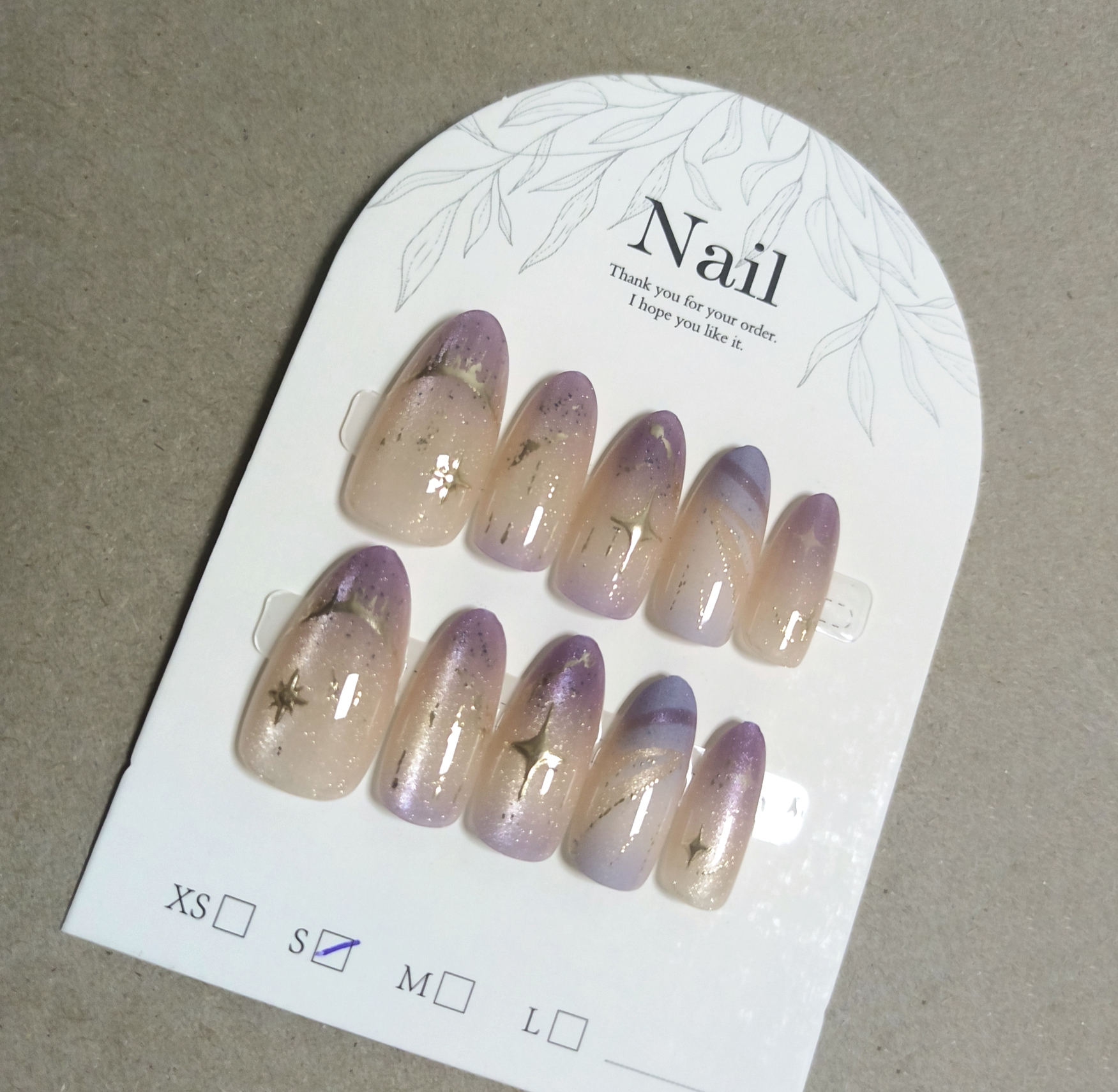 10pcs Cat Eye Purple False Nai – обзор и цена Nail Art Eye Cat