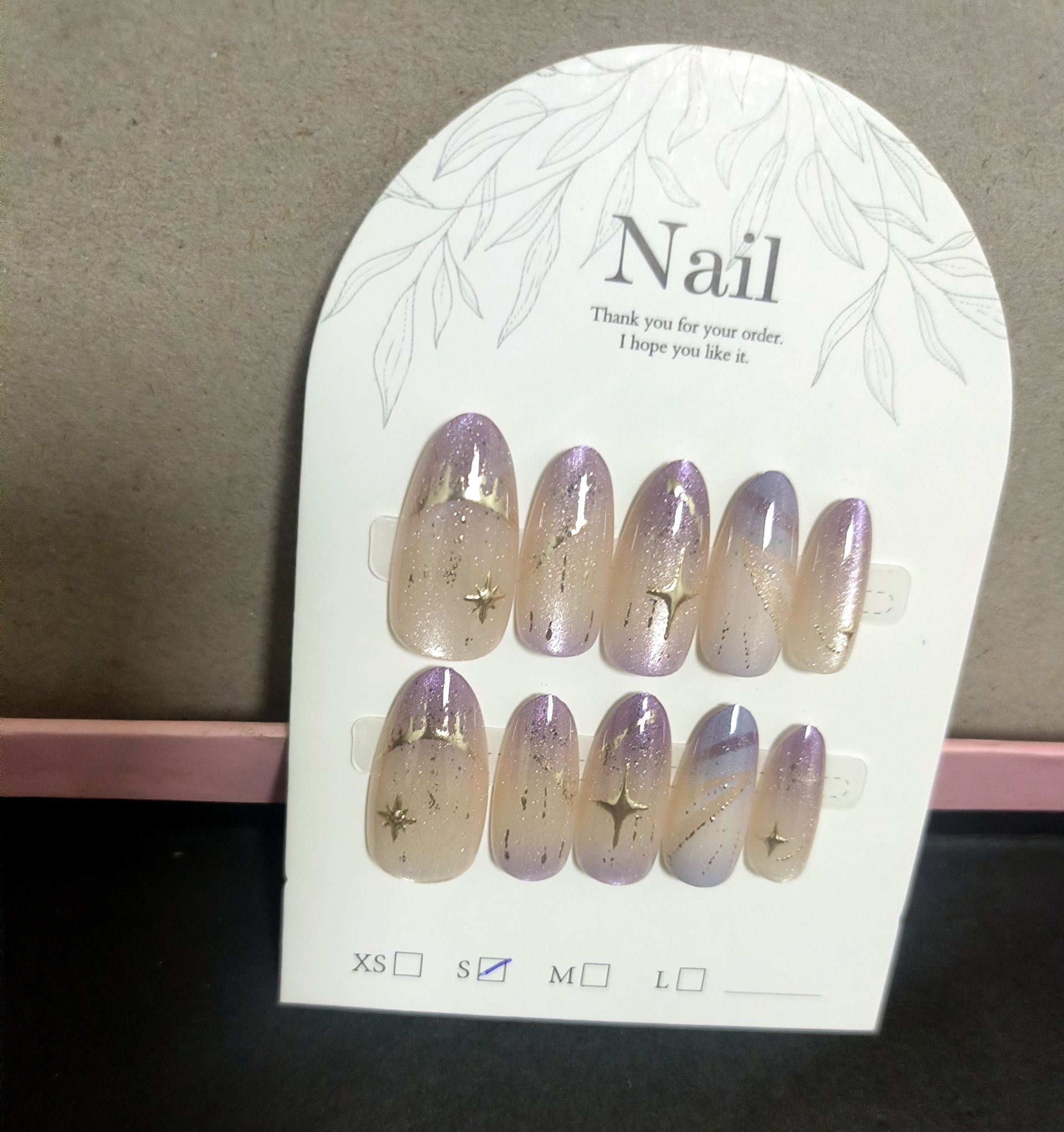 10pcs Cat Eye Purple False Nai – обзор и цена Nail Art Eye Cat