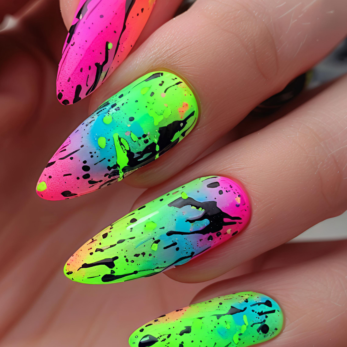 24pcs/set Short Medium long fa – обзор и цена Nail Art Y2K