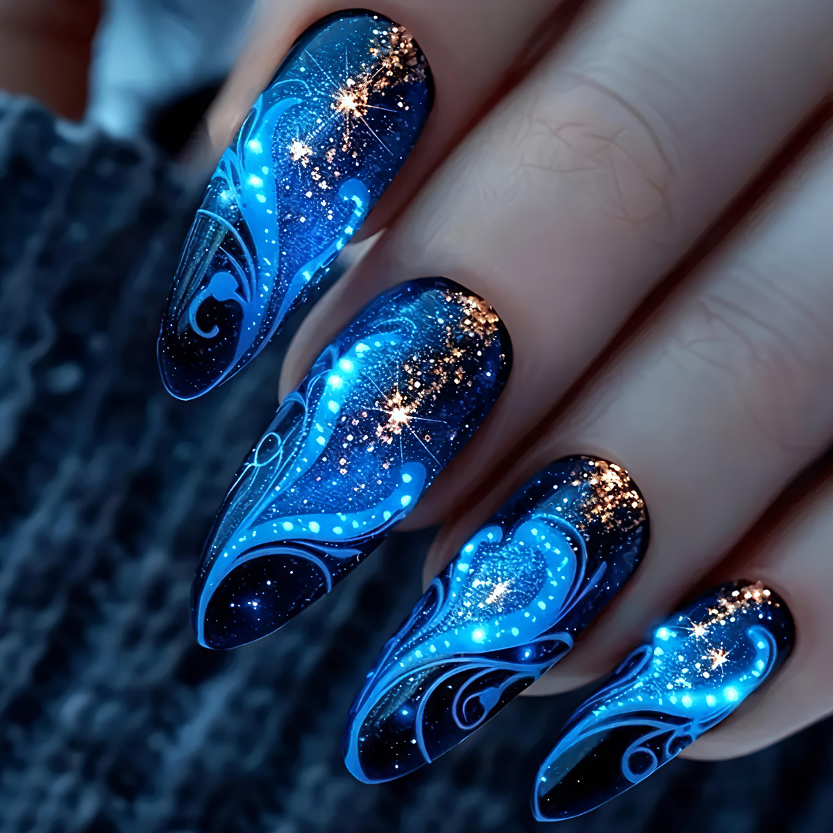 24pcs/set Short Medium long fa – обзор и цена Nail Art Y2K