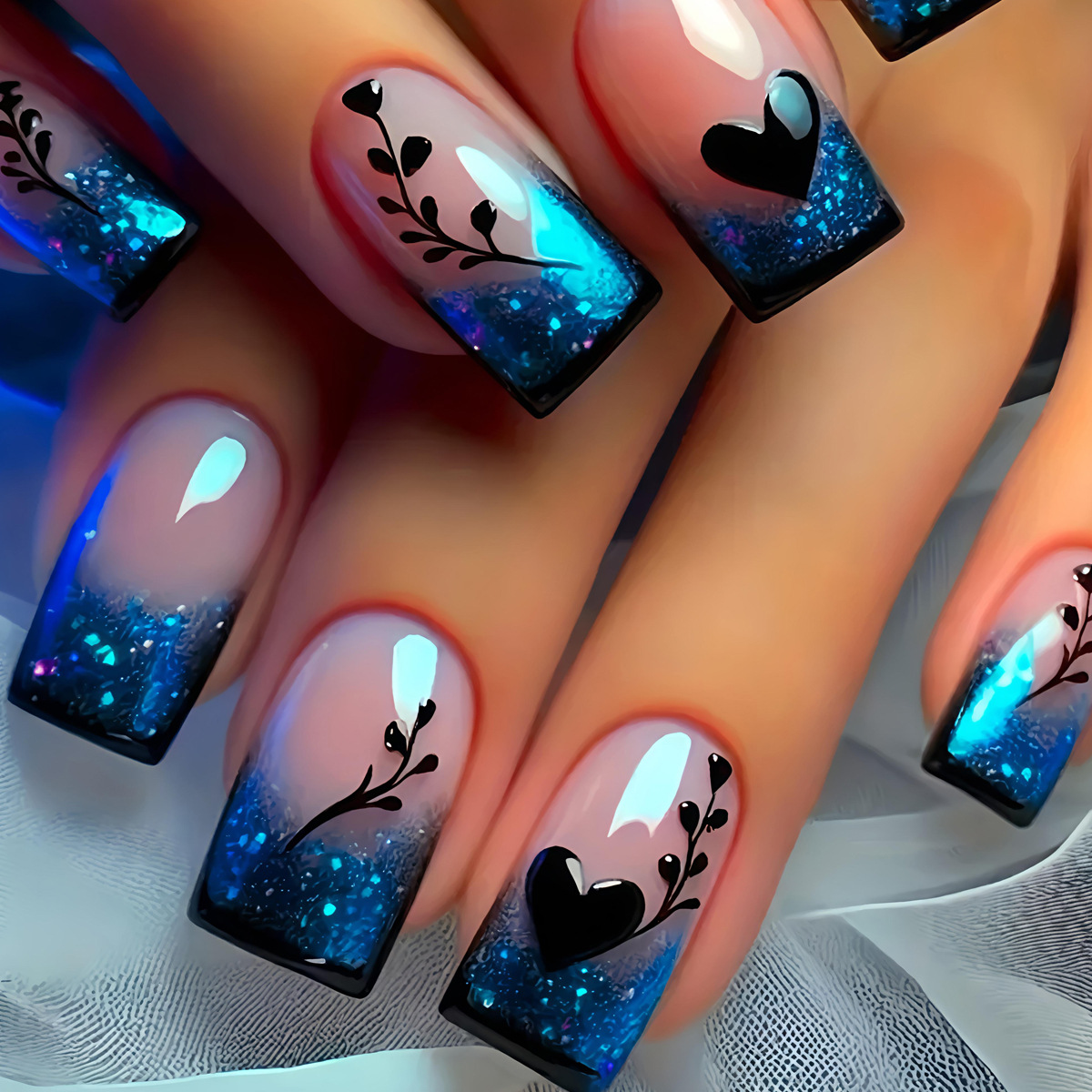 24pcs/set Short Medium long fa – обзор и цена Nail Art Y2K