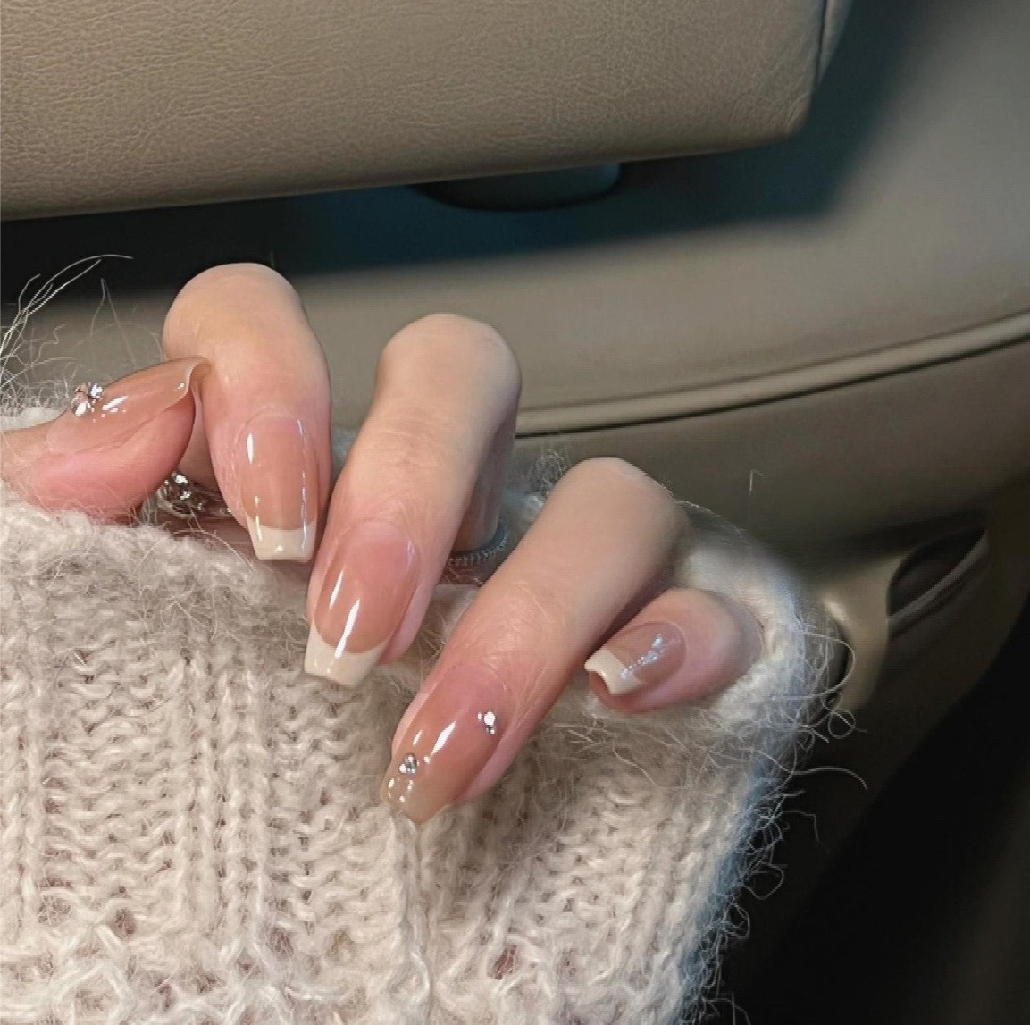 10Pcs Short Square French Hand – обзор и цена Nail Art Eye Cat
