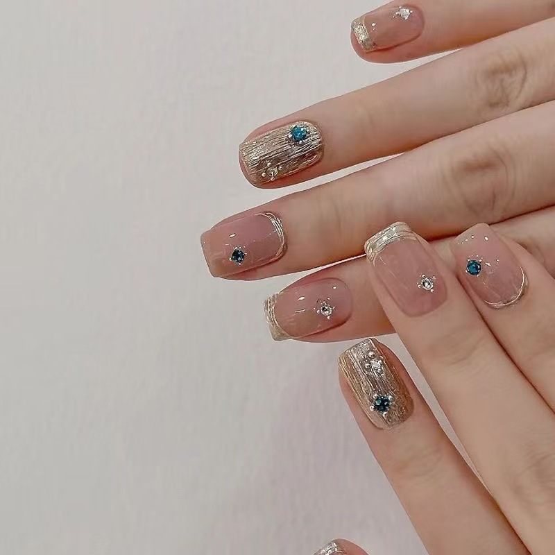 10Pcs Short Square French Hand – обзор и цена Nail Art Eye Cat