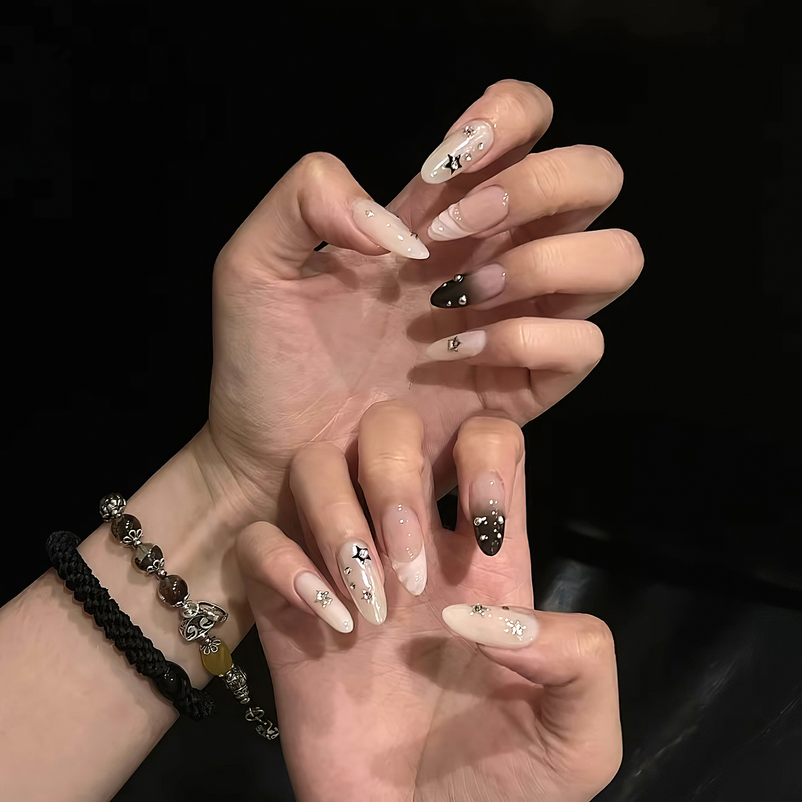 10pcs Almond Fake Nails Star G – обзор и цена Nail Art Y2K