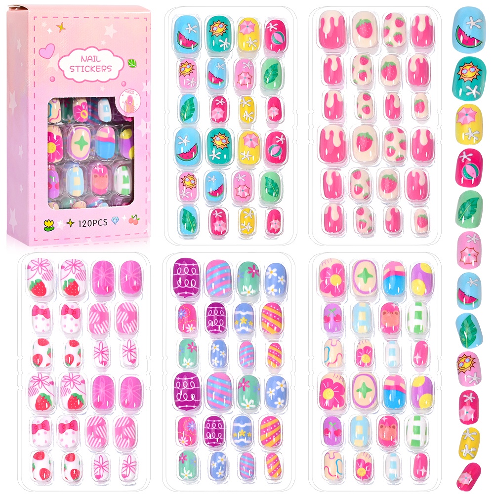 120-Piece 5-Set Candy Kids Pre – обзор и цена Nail Art Y2K