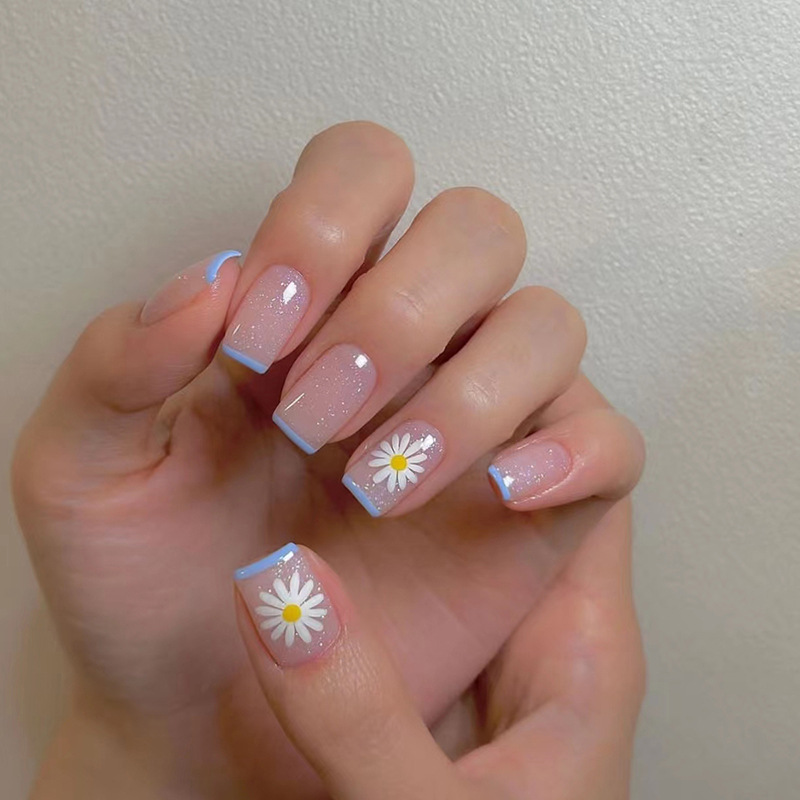 24ps/set Short Fake Nails for  – обзор и цена Nail Art Y2K
