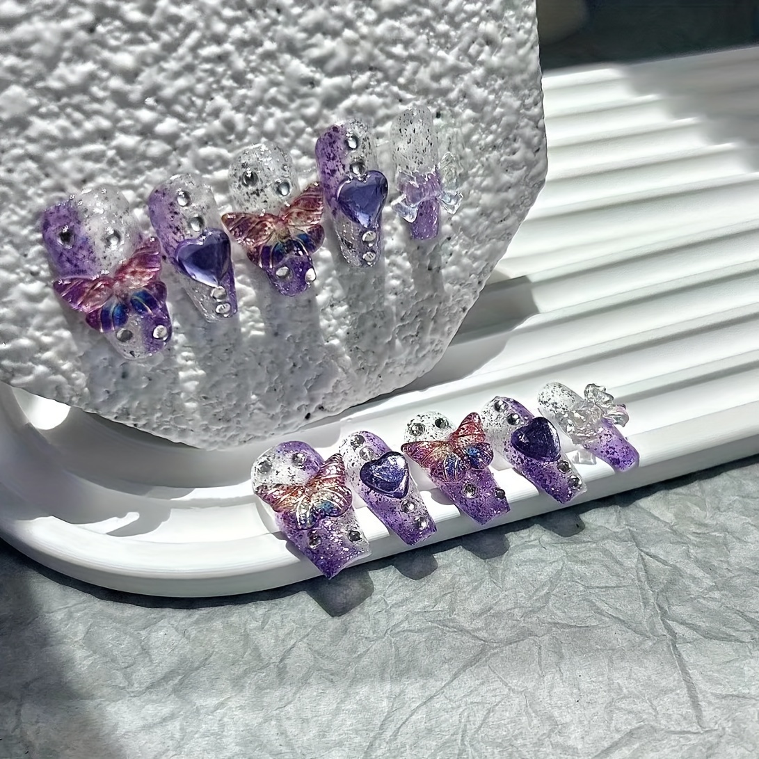 10 Pieces Purple Fantasy Butte – обзор и цена Nail Art Y2K