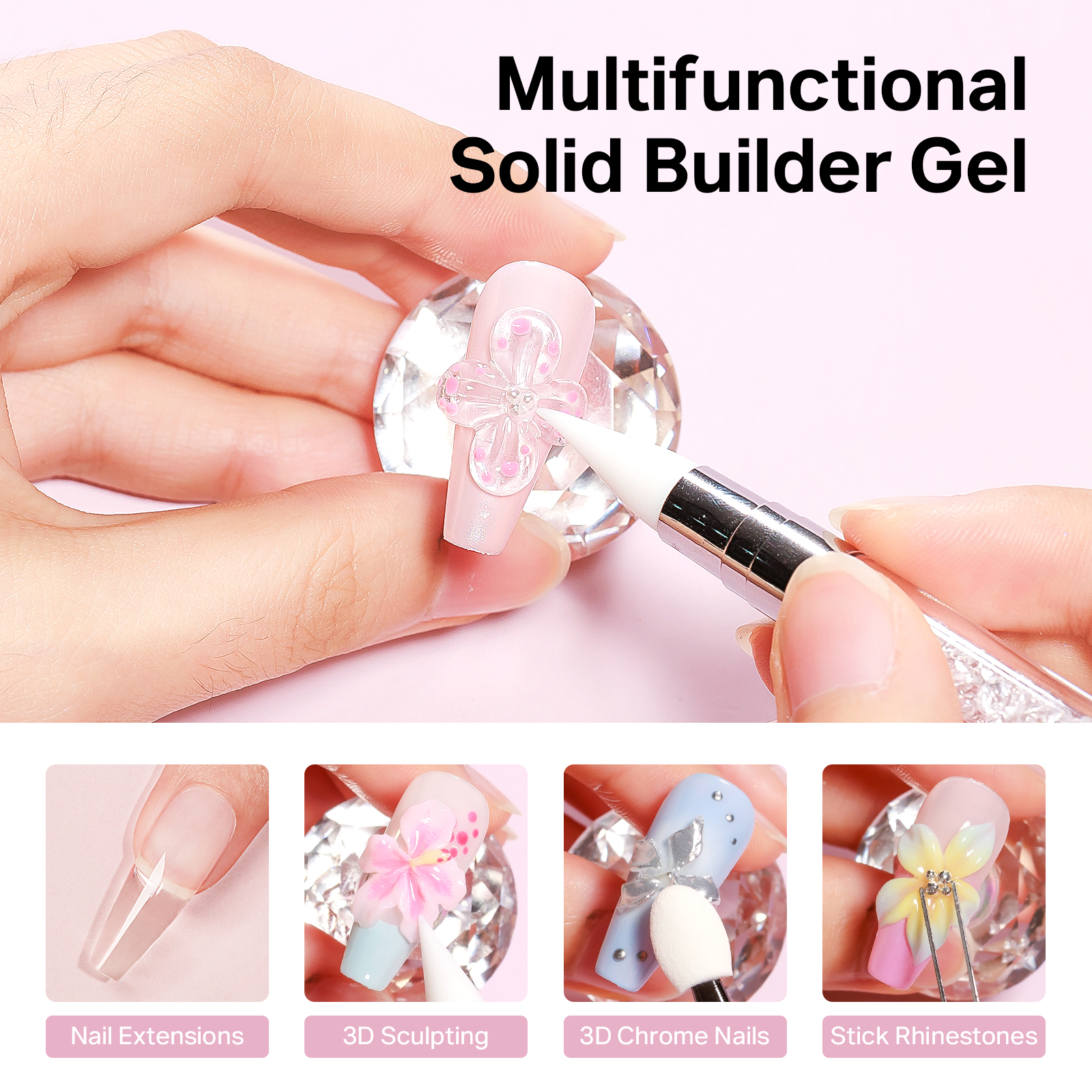 MIZHSE Builder Nail Gel White  – обзор и цена Nail Art Extension