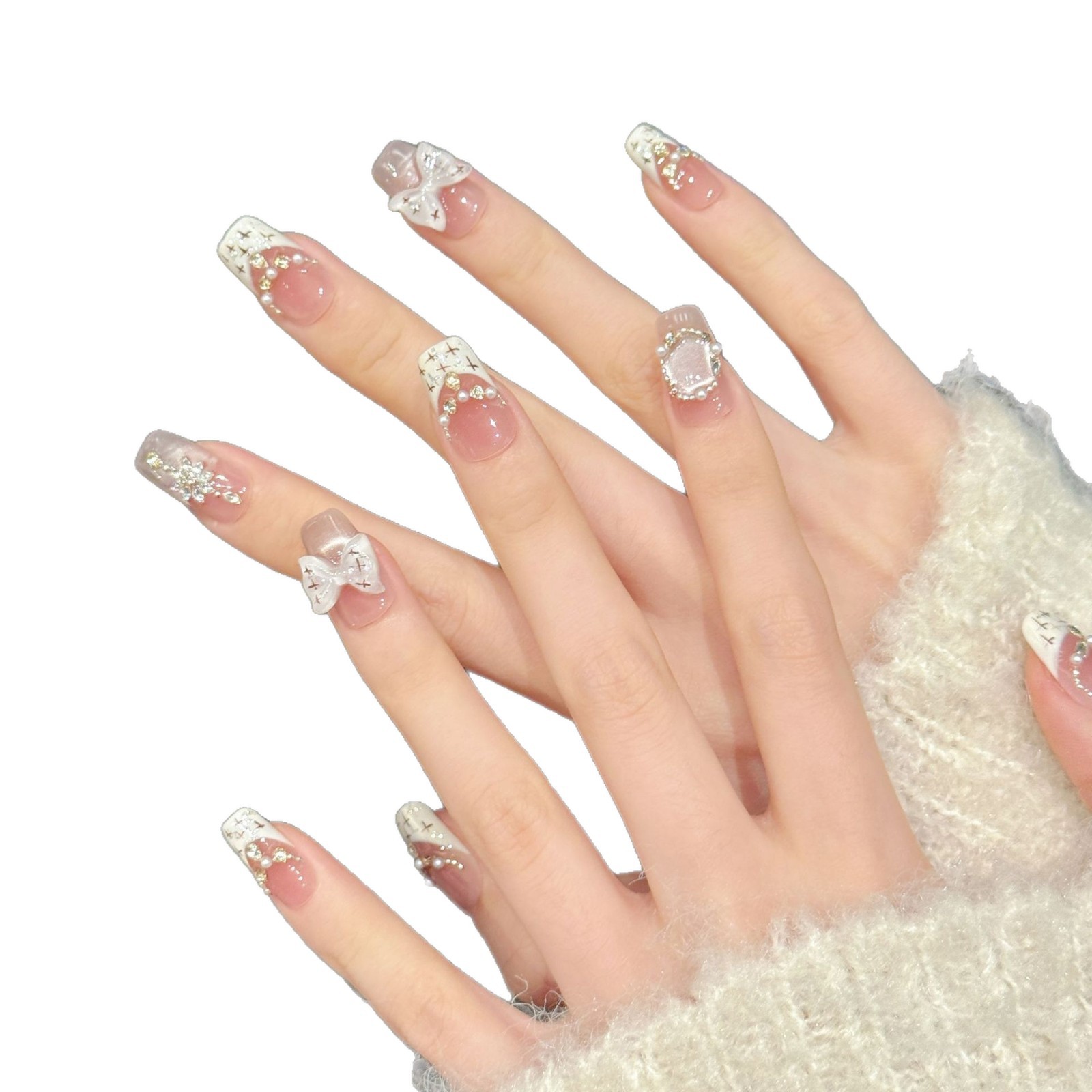10pcs Sweet Style Press on Nai – обзор и цена Nail Art Eye Cat