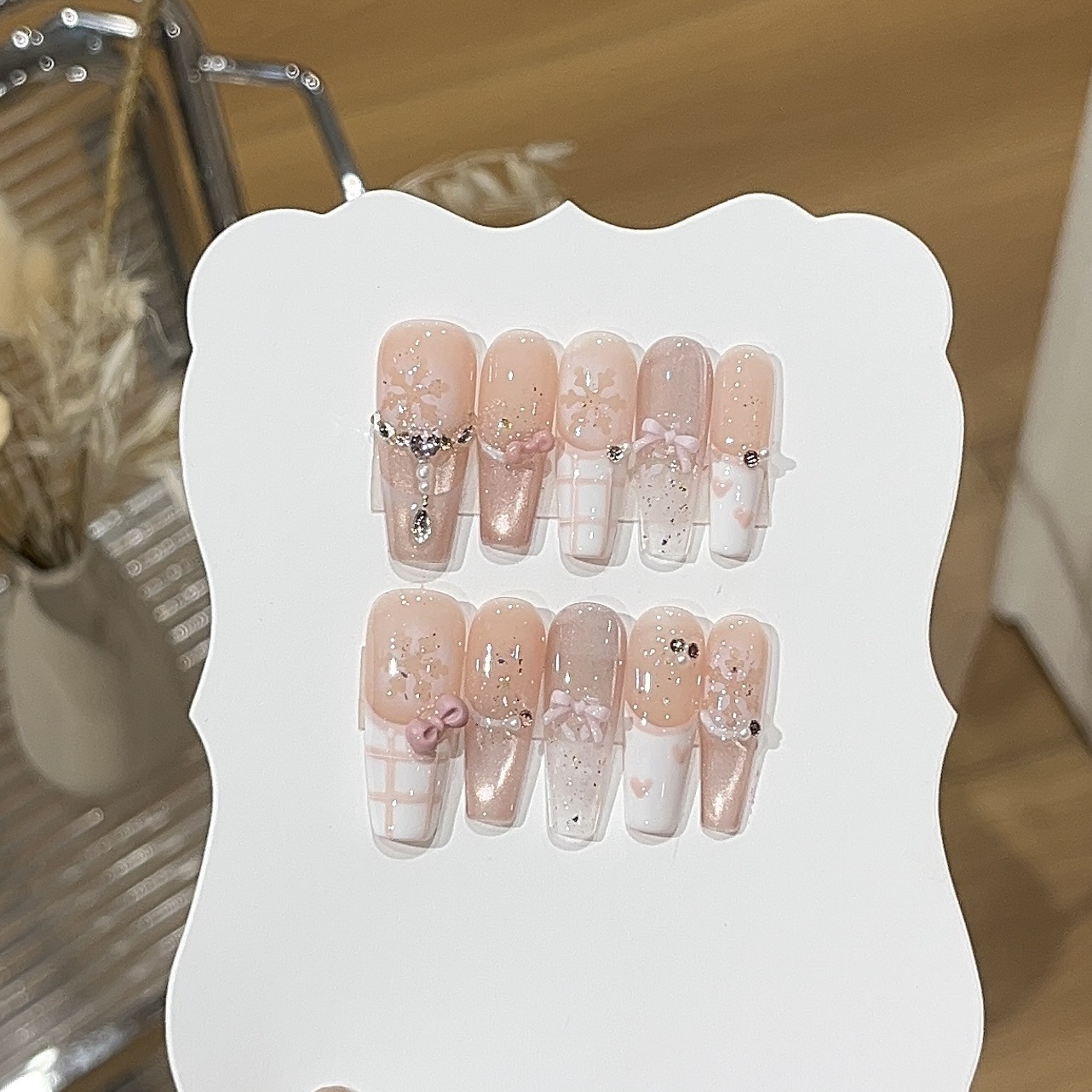 10pcs Sweet Style Press on Nai – обзор и цена Nail Art Eye Cat